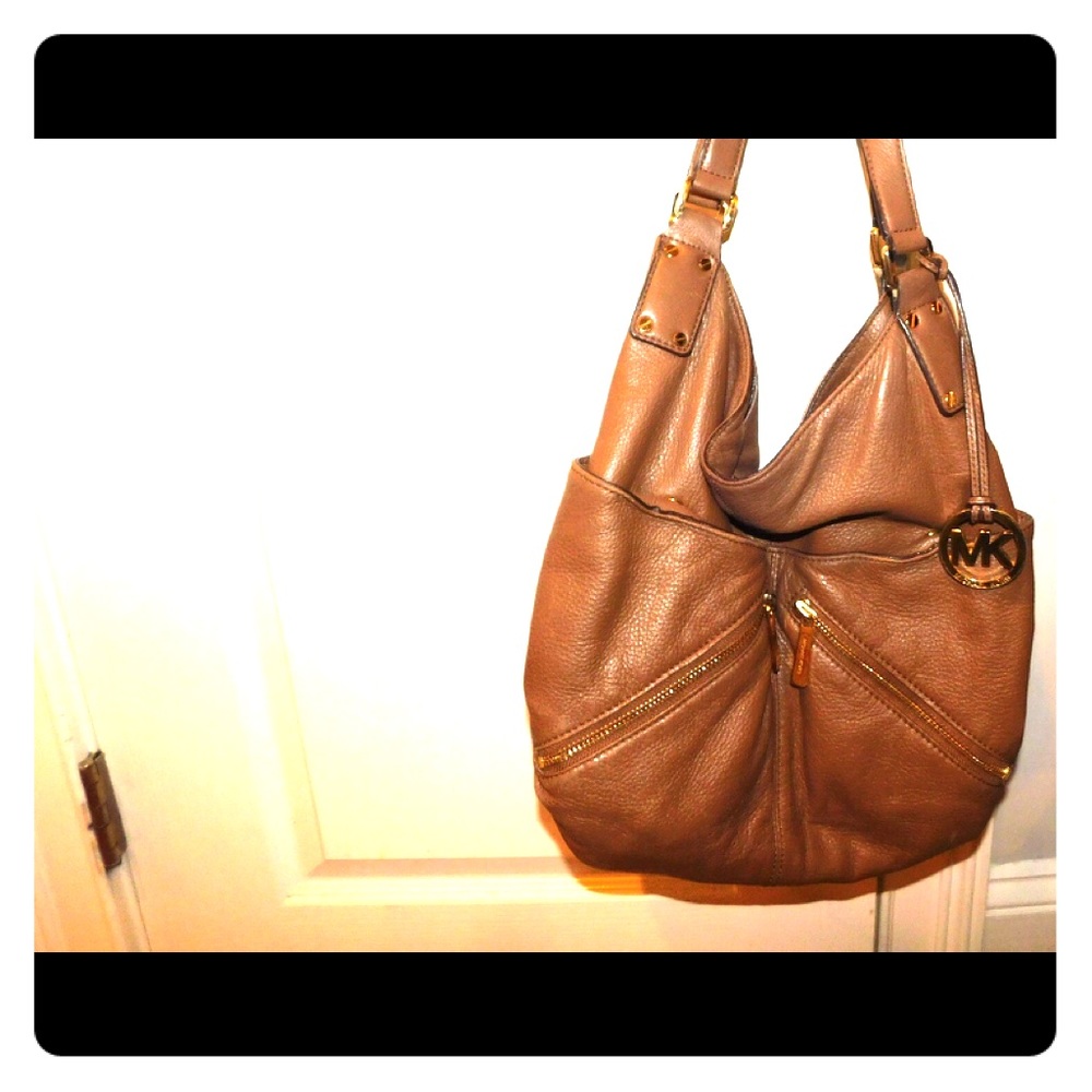 Brown leather Michael Michael Kors purse